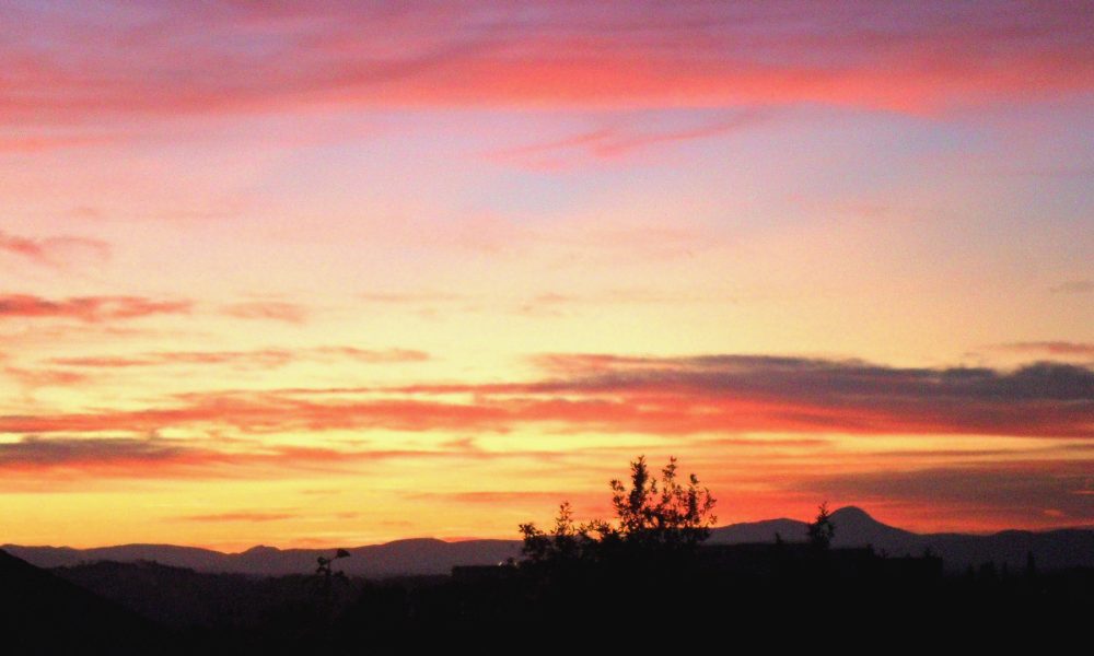 sunset from the terrace